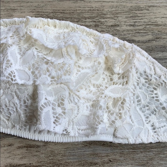 Women's Victoria’s Secret Lace Strapless Bikini Swimsuit Small Large - Picture 7 of 15